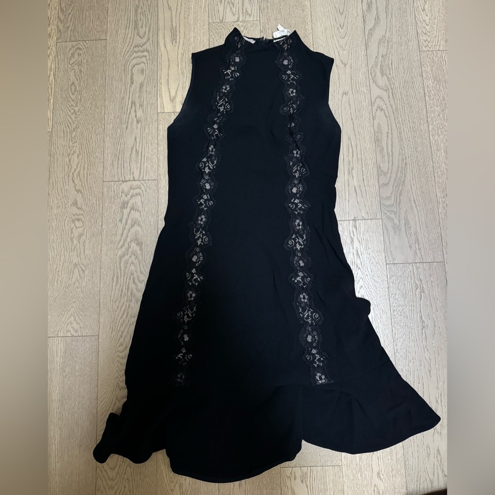 Rebecca Taylor Black Dress with Lace